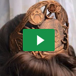 Verzierter Haarkamm / Adorned Hair Comb – Naruvien Art&Design